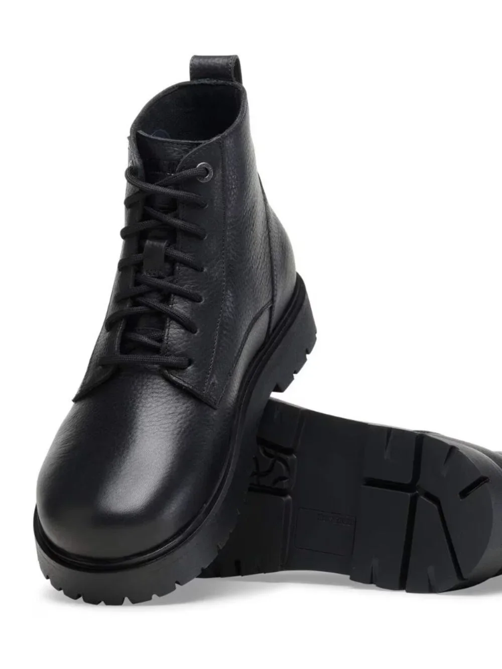 NEW Birkenstock Highwood Mid Lace-Up Black Leather Boots 42 R Mens 9 or women 11